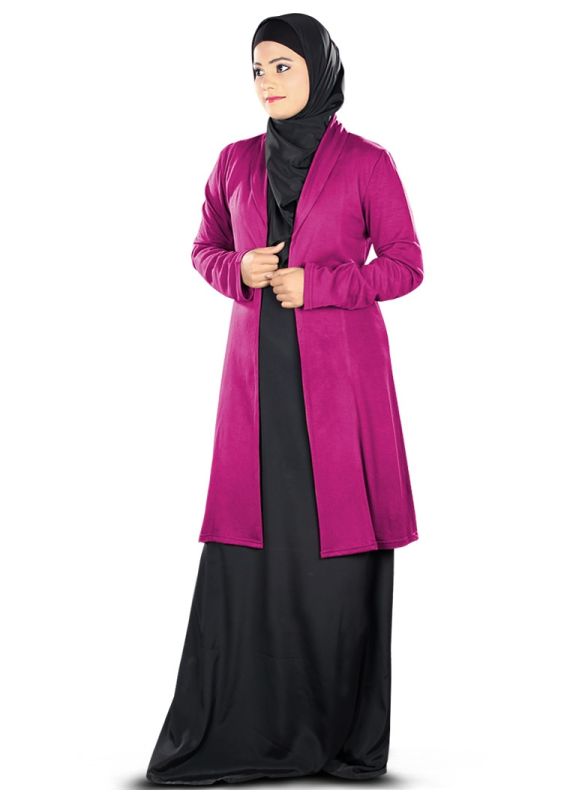 Haneefa_Jersey_Cardigan_FrontView_IslamicShop.in