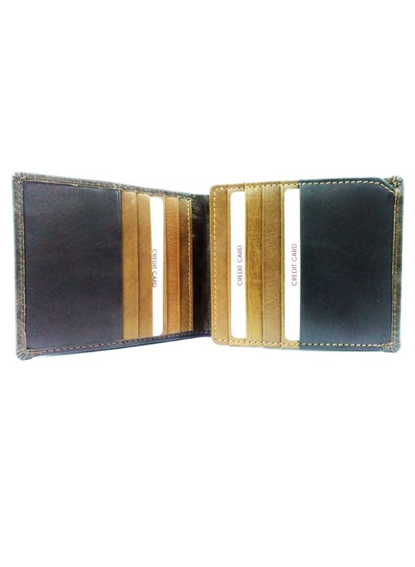 Dark Brown Leather Wallet_Inner View_IslamicShop.in
