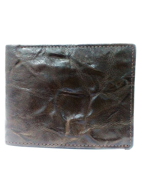 Dark Brown Leather Wallet_Outer View_IslamicShop.in