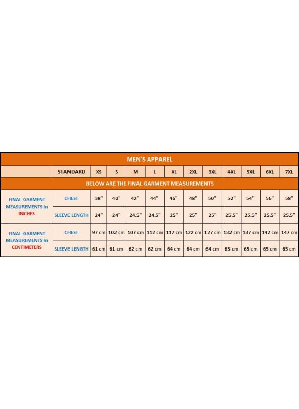 Galabiyya_Size Chart_IslamicShop.in
