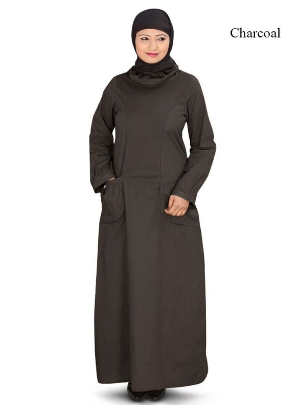 Falish_Abaya_Charcoal Color_IslamicShop.in