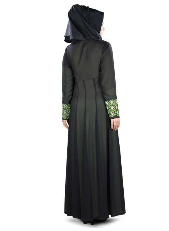 Farhat_Abaya_Back View_IslamicShop.in