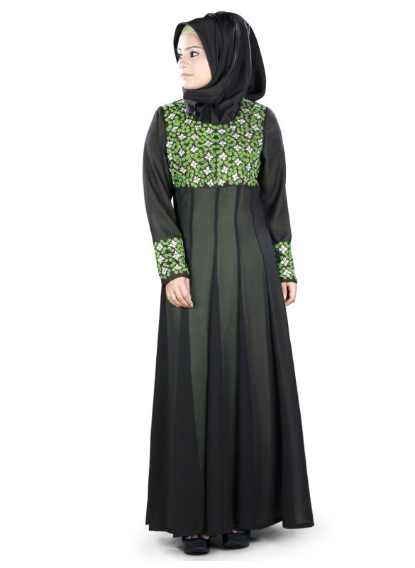 Farhat_Abaya_Front View_IslamicShop.in