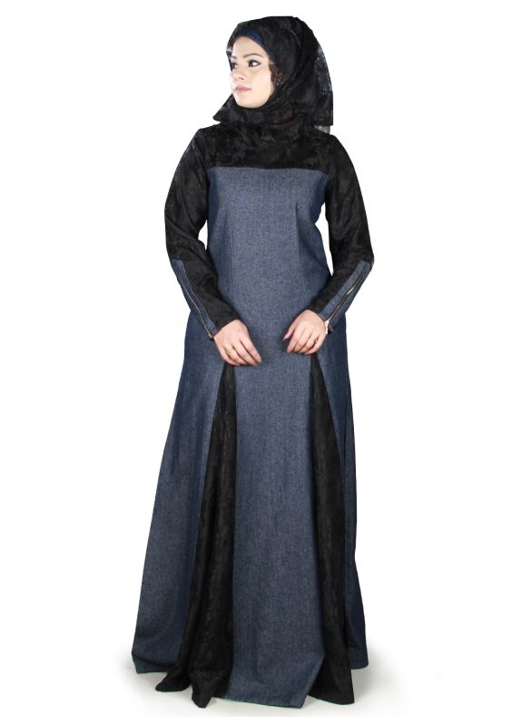 Farizah_Denim_Abaya_AngleView_IslamicShop.in