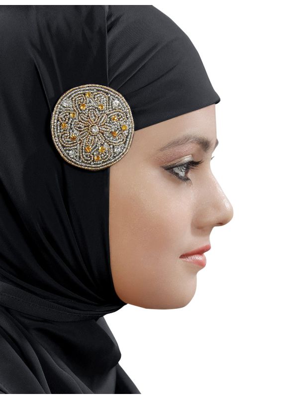 Floral _Design_Brooch_Pin_cum_Clip_IslamicShop.in