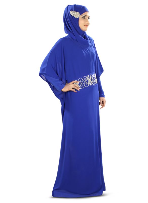 Royal_Blue_Kaftan_Angle View_IslamicShop.in