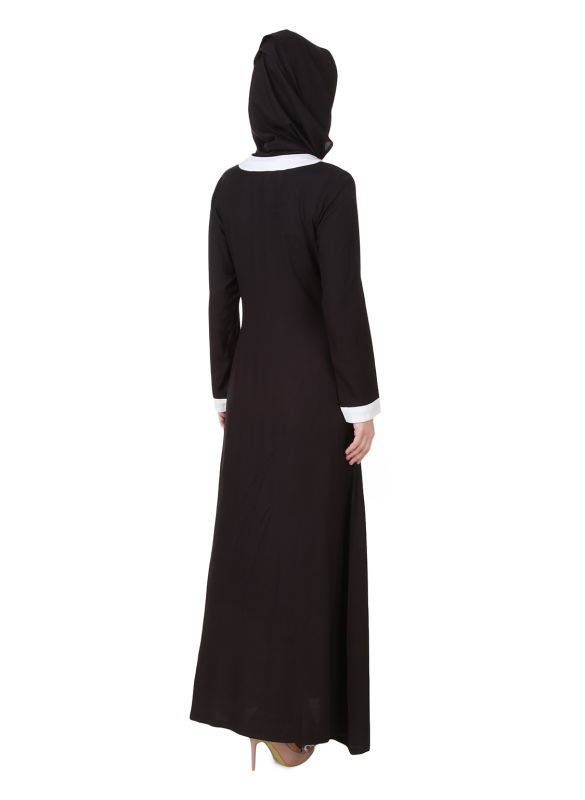 Jaza_Rayon_Black_Abaya_BackView_IslamicShop.in
