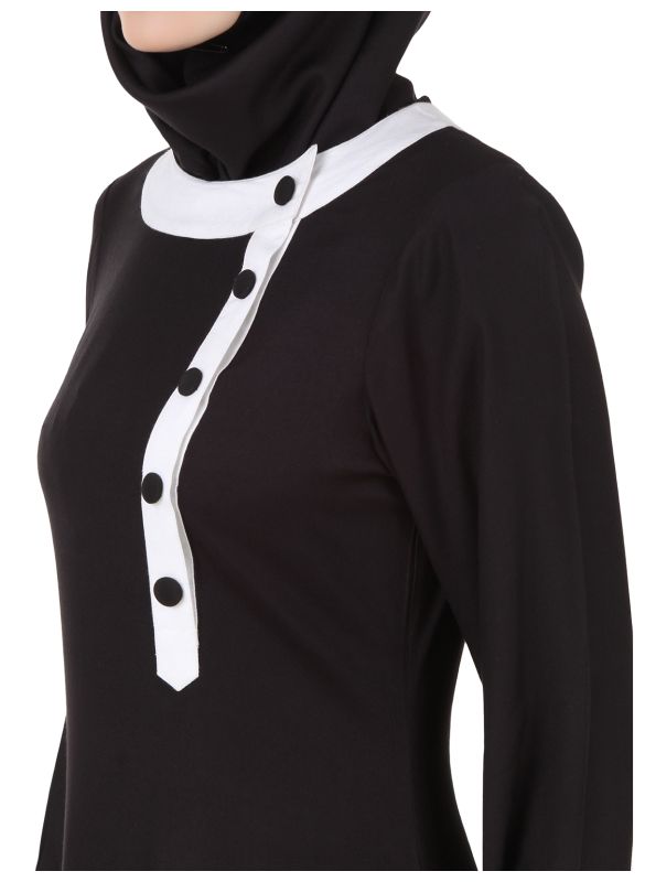 Jaza_Rayon_Black_Abaya_CloseUPView_IslamicShop.in