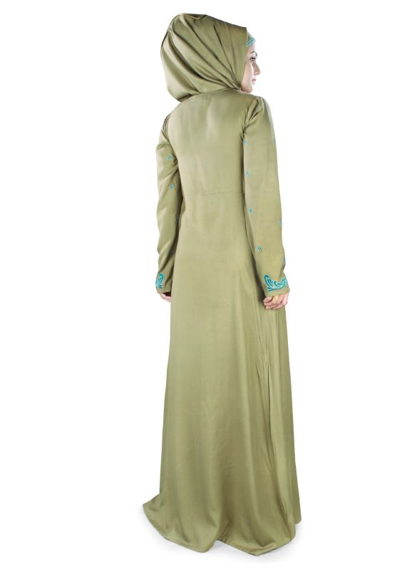 Mina_Rayon_Abaya_Back View_IslamicShop.in