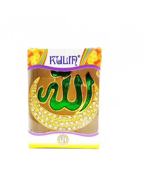 Allah Moon Green Showpiece Small_With box_IslamicShop.in