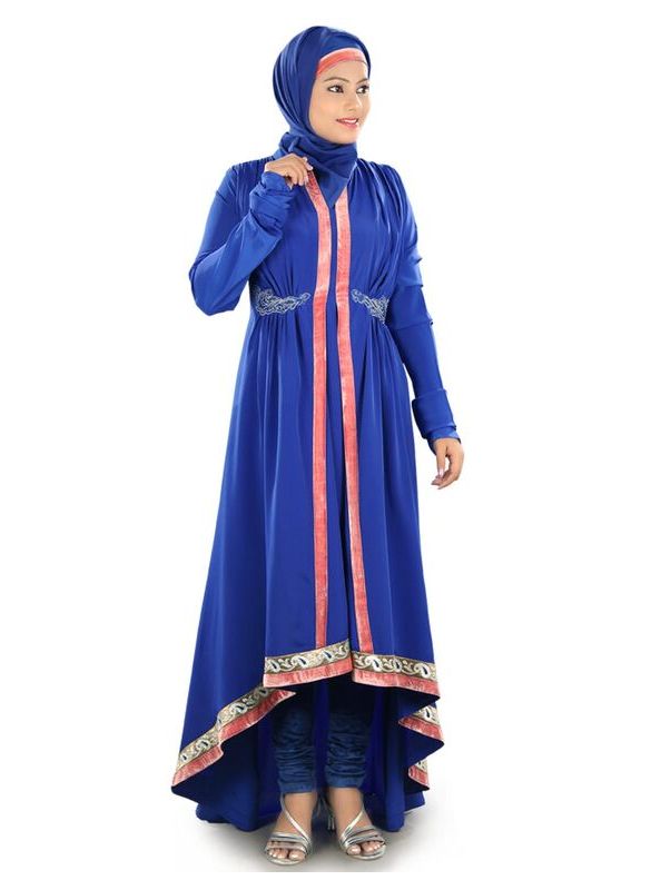Nageena_Short_Abaya_Front View_IslamicShop.in