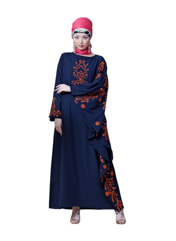 Navy BLue & Orange