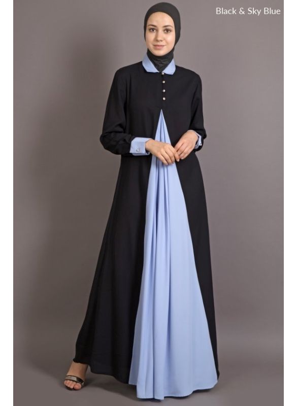 Black & Sky Blue