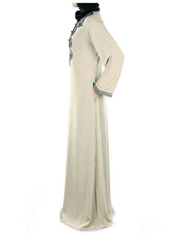 Nuha_Elegant_Embroidered_Abaya_SideView_IslamicShop.in