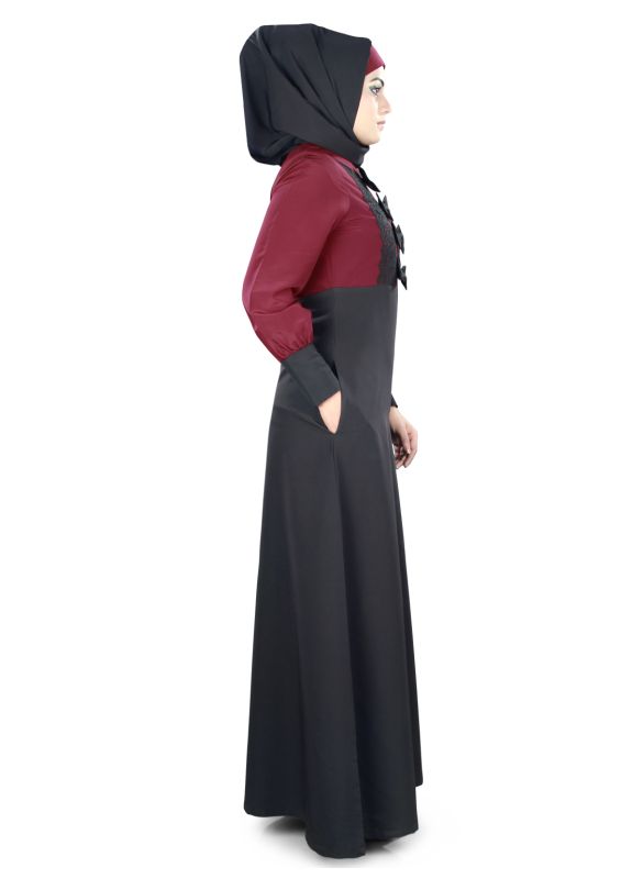 Rafia_Abaya_Side View_IslamicShop.in