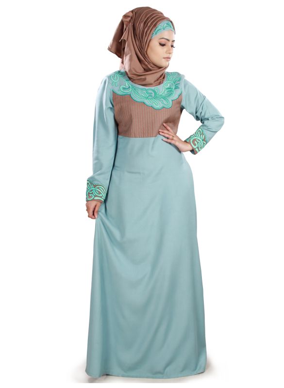 Rehemat_Rayon_Abaya_Angle View_IslamicShop.in