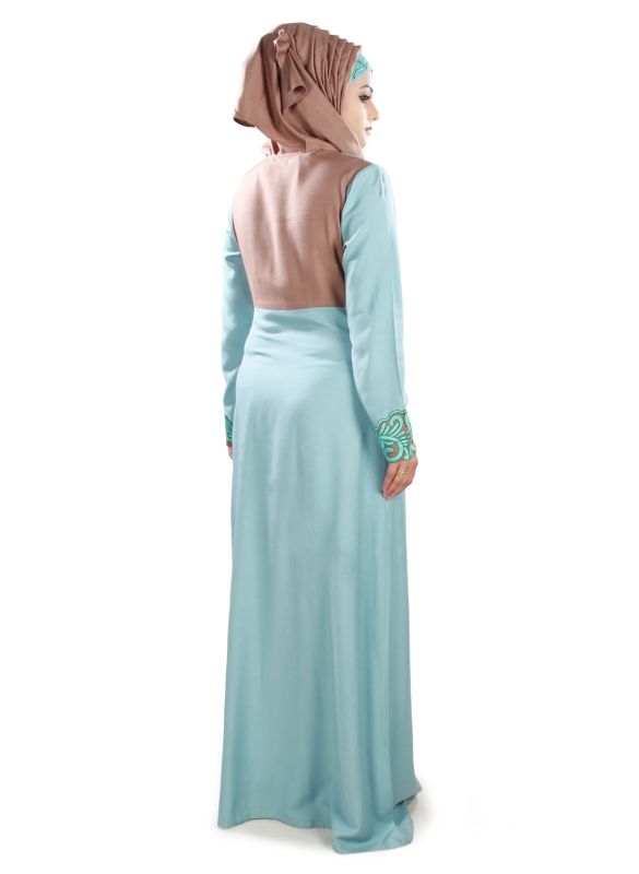 Rehemat_Rayon_Abaya_Back View_IslamicShop.in