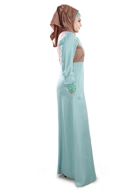 Rehemat_Rayon_Abaya_Side View_IslamicShop.in