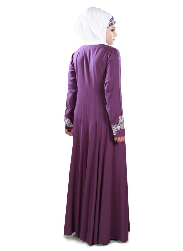 Ruksha_Rayon_Abaya_Back View_IslamicShop.in