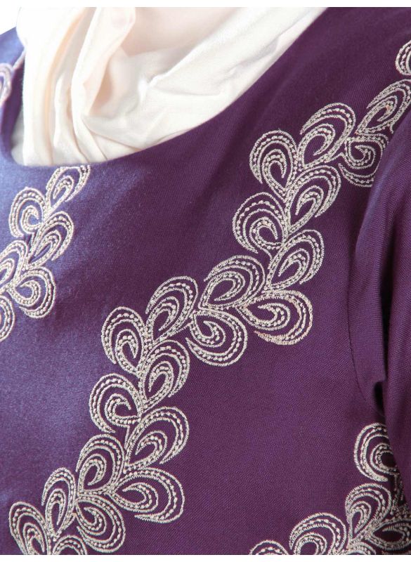 Ruksha_Rayon_Abaya_Close Up View_IslamicShop.in