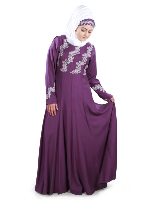 Ruksha_Rayon_Abaya_Front View_IslamicShop.in