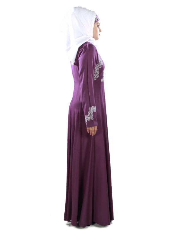 Ruksha_Rayon_Abaya_Side View_IslamicShop.in