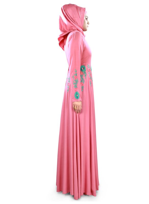 Shamila_Rayon_Abaya_Side View_IslamicShop.in
