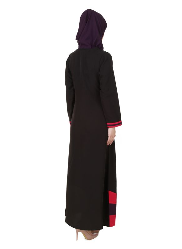 Shimah_Kashibo_Black_Abaya_Back View_IslamicShop.in
