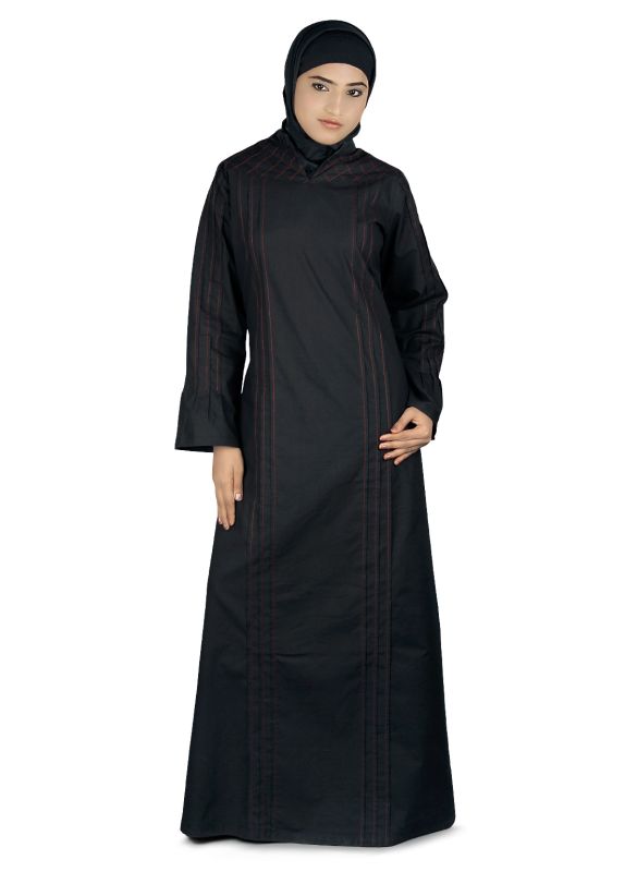 Zoha_Black _Abaya_Main View_IslamicShop.in