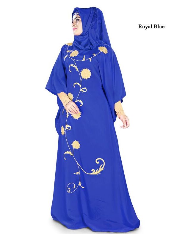 Aiza_Kaftan_Royal Blue Color_IslamicShop.in