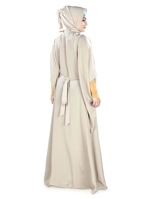 Aleena_Kaftan_Off White Back View_IslamicShop.in