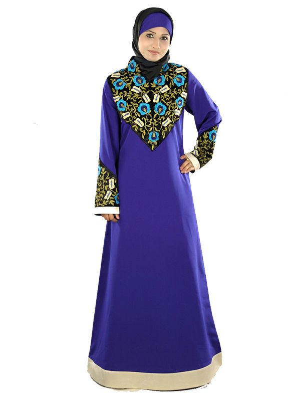 Ayah_Blue_Abaya_FrontView_IslamicShop.in