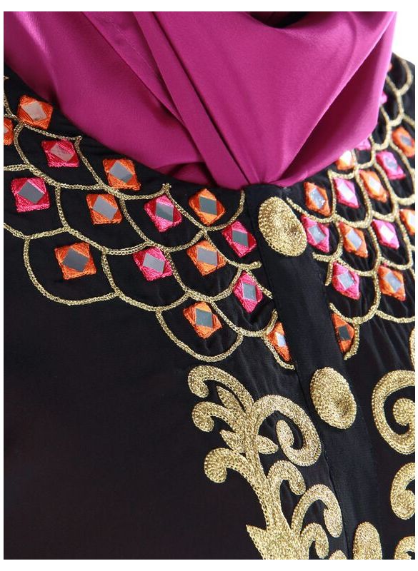 Aaleyah_Abaya_Close Up View_IslamicShop.in
