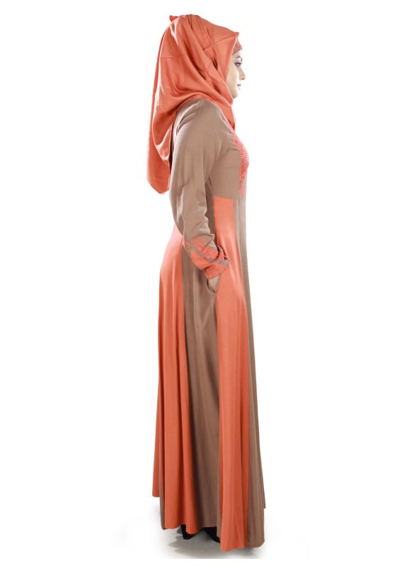 Amani_Rayon_Abaya_Side View_IslamicShop.in