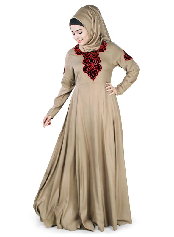 Arzu_Rayon_Abaya_Angle View_IslamicShop.in