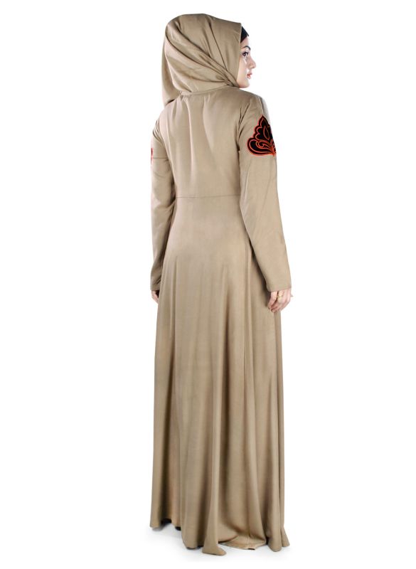 Arzu_Rayon_Abaya_Back View_IslamicShop.in
