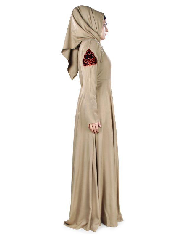 Arzu_Rayon_Abaya_Side View_IslamicShop.in