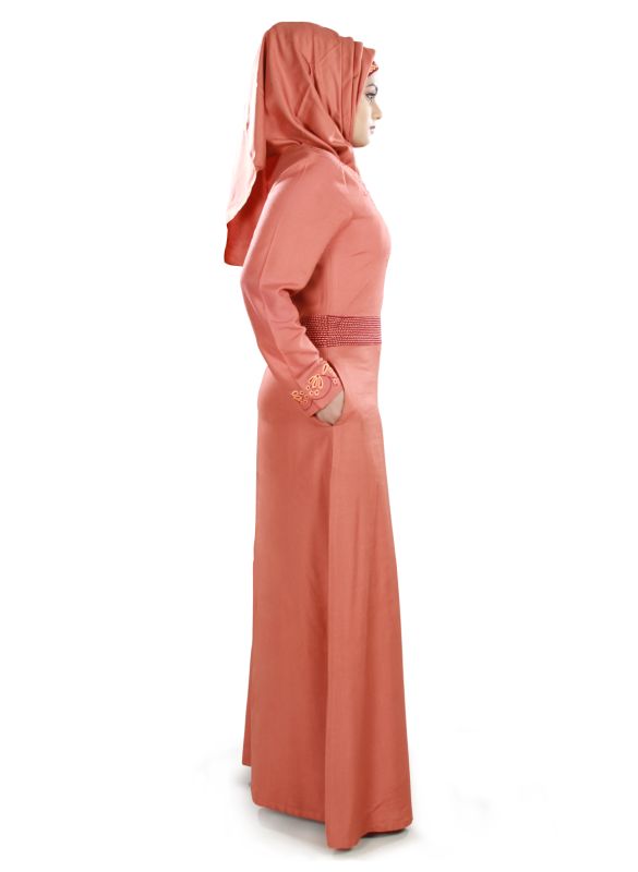 Bilqis_Rayon_Abaya_Side View_IslamicShop.in