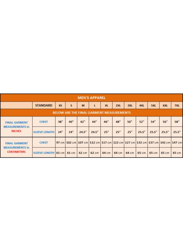 Galabiyya_Size Chart_IslamicShop.in