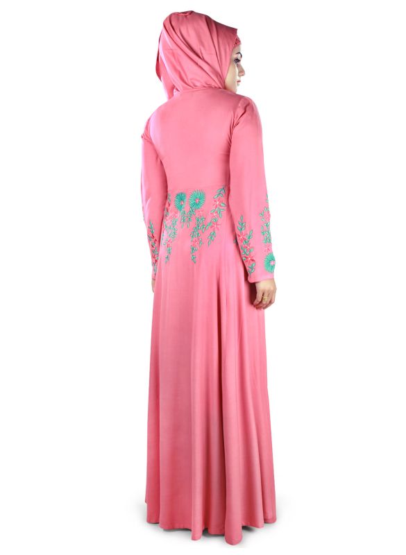 Shamila_Rayon_Abaya_Back View_IslamicShop.in