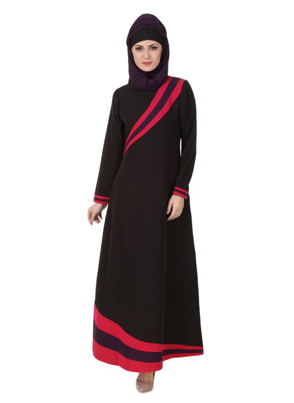 Shimah_Kashibo_Black_Abaya_Main View_IslamicShop.in