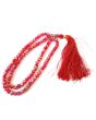 Red Crystal 8mm Tasbih_Top View_IslamicShop.in