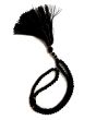 Black 8mm Tasbih_Top View_IslamicShop.in