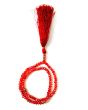 Red Crystal 5mm Tasbih_Front View_IslamicShop.in