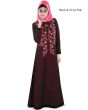 Aafreeda_Abaya_Rose Pink Color_IslamicShop.in