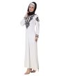 Asil_Rayon_White _Abaya_Angle View_IslamicShop.in