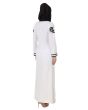 Asil_Rayon_White _Abaya_Back View_IslamicShop.in