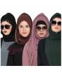 Black,Dark Green,Mauve & Brown