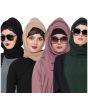 Black,Dark Green,Mauve & Dark Beige