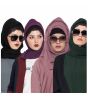 Black, Dark Green, Purple & Mauve